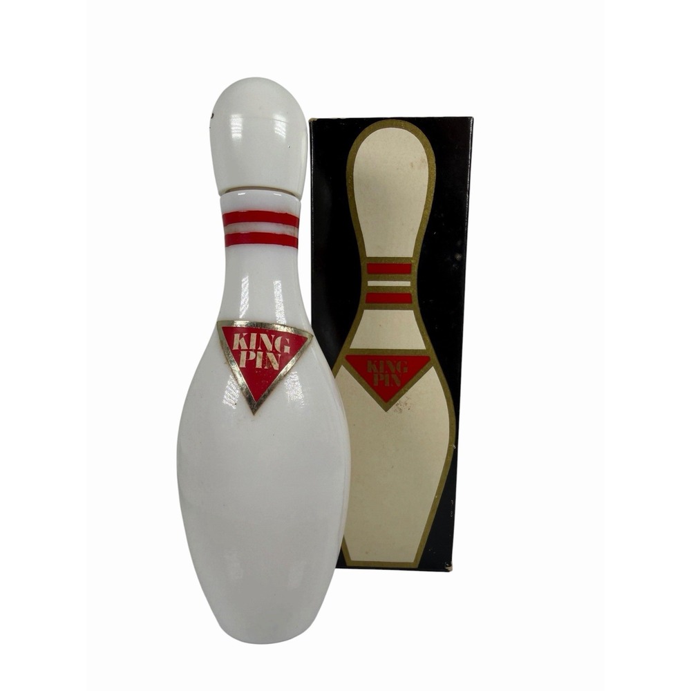 Avon Decanter King Pin After Shave‎ Spicy 4floz Empty W/box